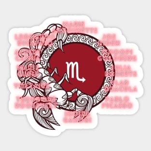 A Scorpio Zodiac Sign Test Sticker